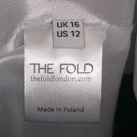 The Fold London Livorno Midi Dress French Navy Blue Ivory Floral Dress 12 NEW - Picture 6 of 7